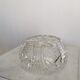 Bol en cristal de plomb vintage des années 1970 : pièce maîtresse de table bohémienne