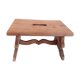 Foot stool in raw wood vintage 50s-60s