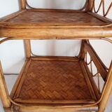 Vintage rattan shelf