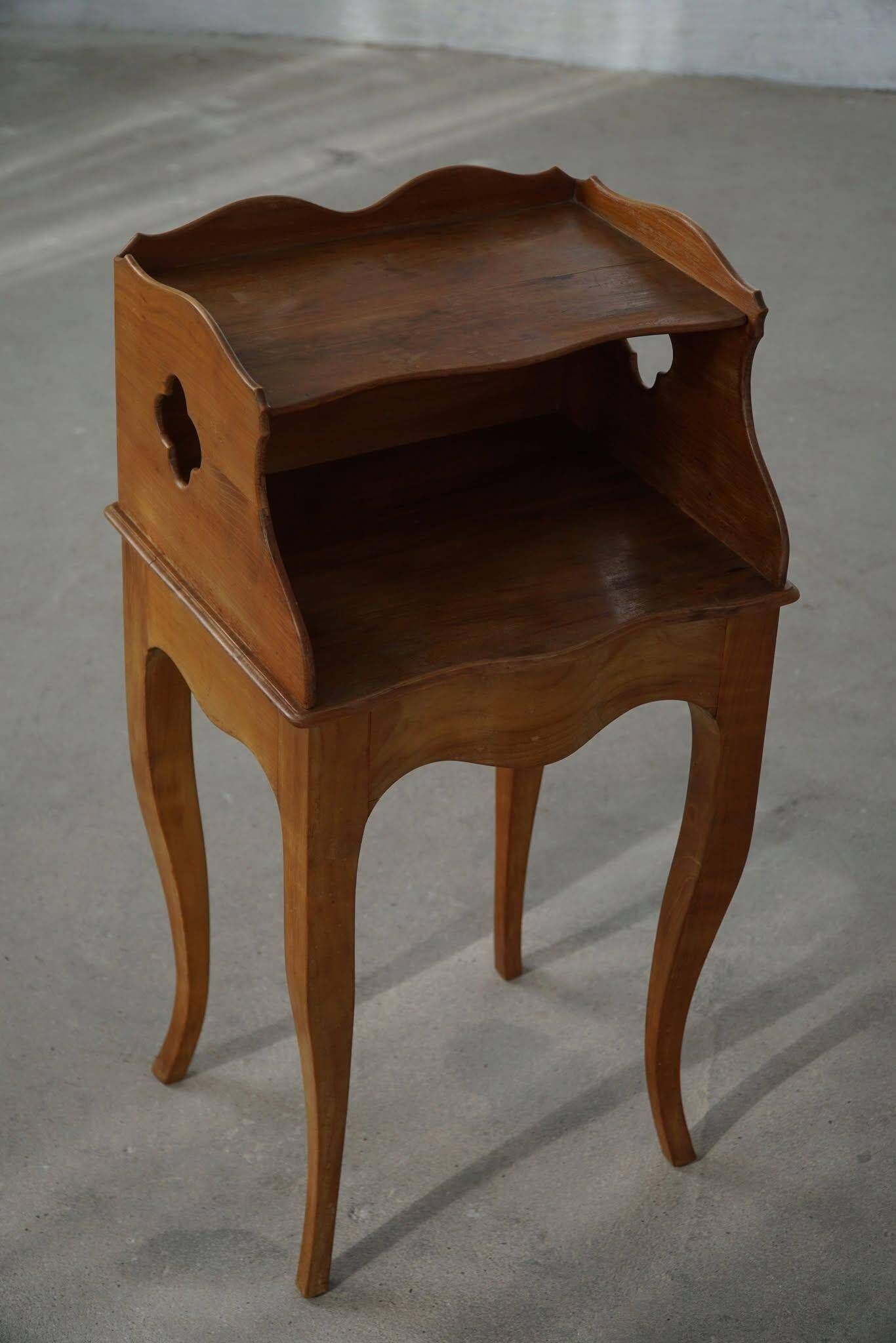 Modern Danish, An Elegant Pair of Walnut Bedside Tables, 1940s