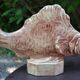 Ceramic fish statuette signed