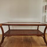 Vintage canning coffee table glass tray