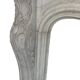 Louis XV style fireplace in white Carrara marble 19th century