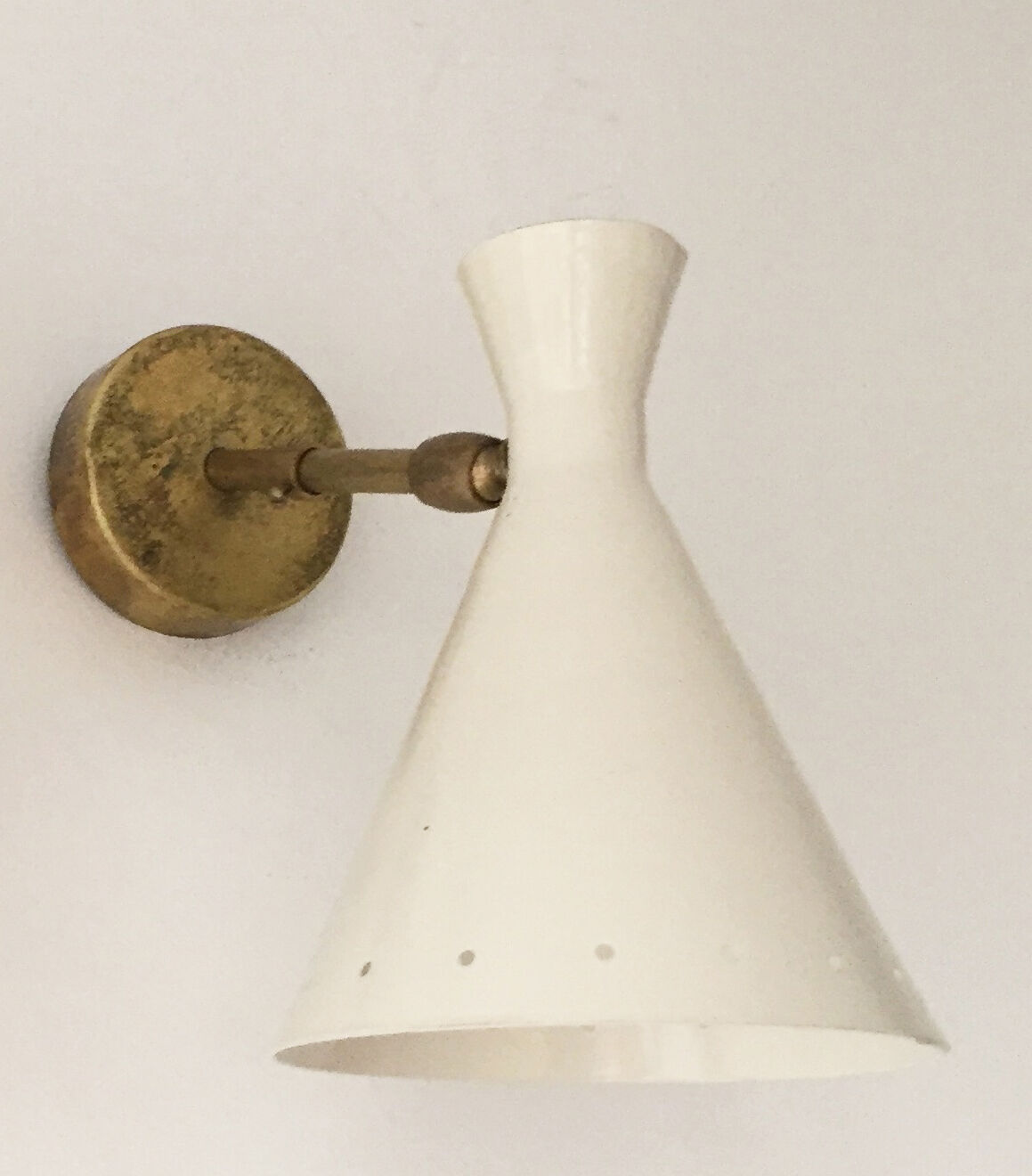 Set of three Italian design wall lights from the 1950s.