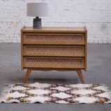 Vintage rattan dresser