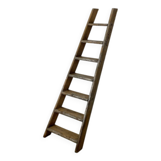 Echelle d'atelier vintage bois massif