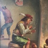 Smoker in a tavern