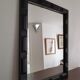 Miroir rectangulaire ancien noir 54x74cm