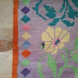 Vintage Woolen Hand Knotted Carpet Keli.
