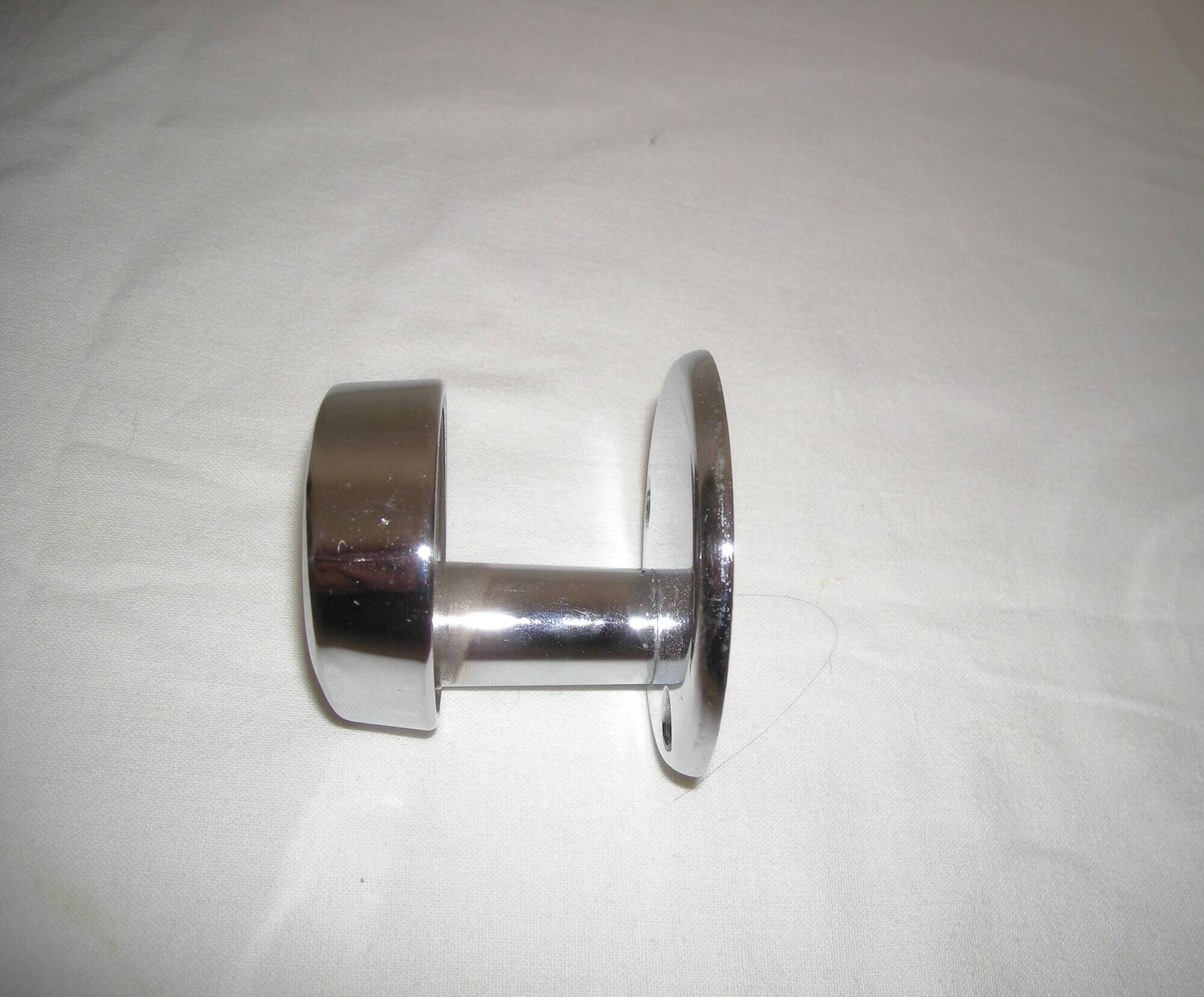 Pair of stainless steel coat racks from the 1970s.