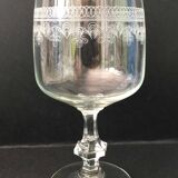 6 assorted crystal wine glasses