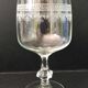 6 assorted crystal wine glasses