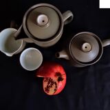 Coffee service and sandstone tea