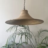 Pencil reed rattan wicker bamboo pendant lamp
