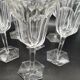 Series of 6 baccarat model malmaison crystal glasses