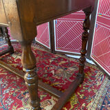 Solid wood desk pegged turned feet