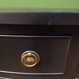 Black console hall table