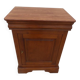 Large jam jar in solid cherry wood with its secret drawer and one door