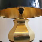 Vintage 1970 lamp in gold metal