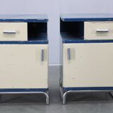 Pair of Bauhaus nightstands, Czechoslovakia, 1930s