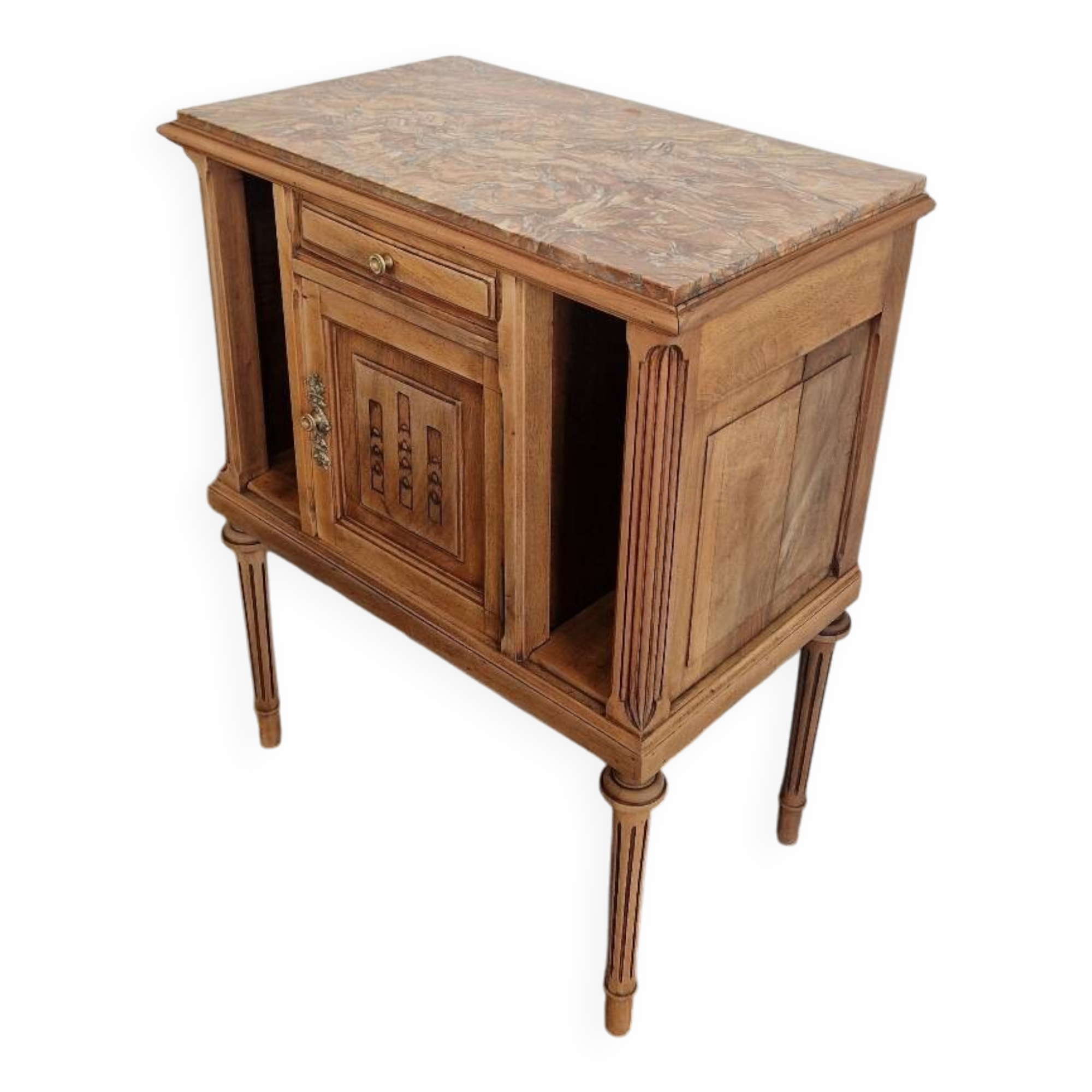 Louis XVI style wood and marble furniture