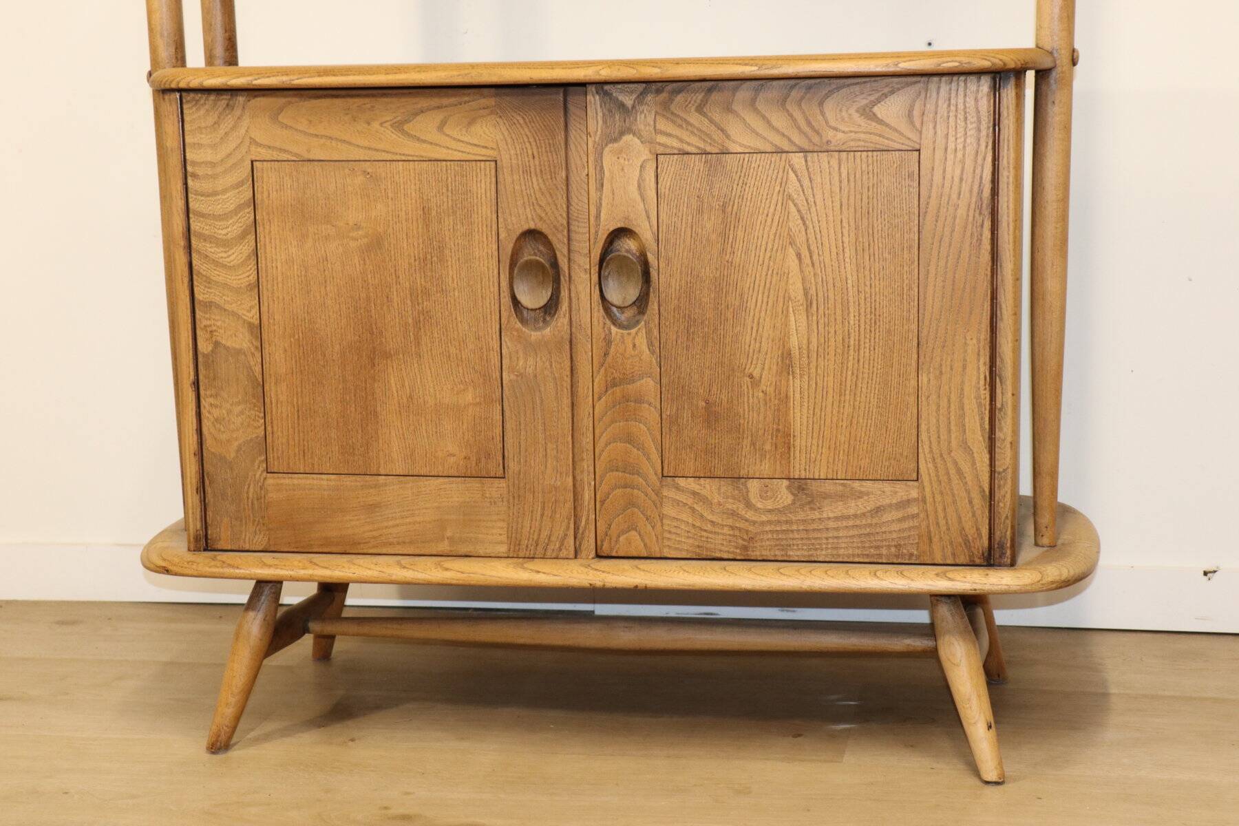 Vintage Ercol wooden bookcase, 1960