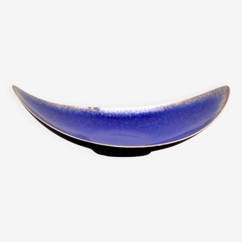 Enameled copper bowl plate, Germany, 1960s.