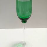 Set of Six Colorful Murano Blown Glass Wine Glasses, Italy 1980s