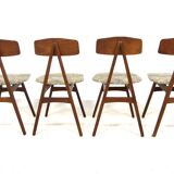 Set of 4 Scandinavian chairs "Nizza" Bengt Ruda, Sweden, 1960