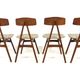Set of 4 Scandinavian chairs "Nizza" Bengt Ruda, Sweden, 1960