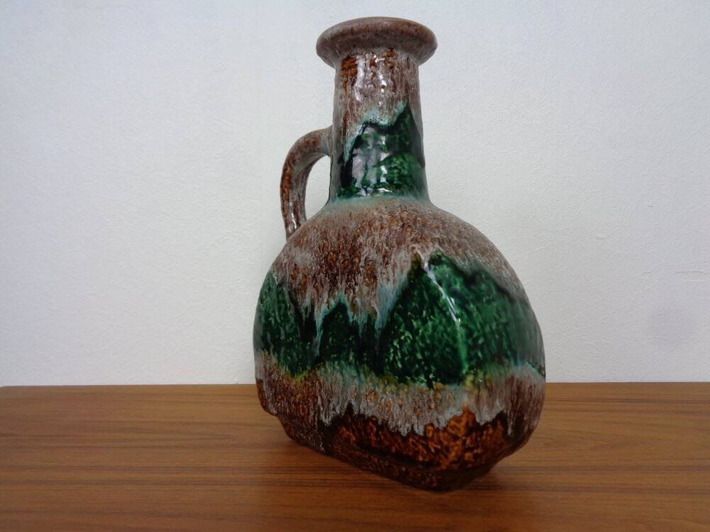 West German Glazed Ceramic Vase 603/25 from Dümler & Breiden, 1970s