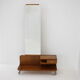 1950s Set of  Oak Bauhaus Mirror Cabinet and Bedside Tables, Czechoslovakia