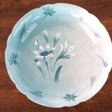 Old Keller and Guérin Luneville fruit bowl with floral decoration