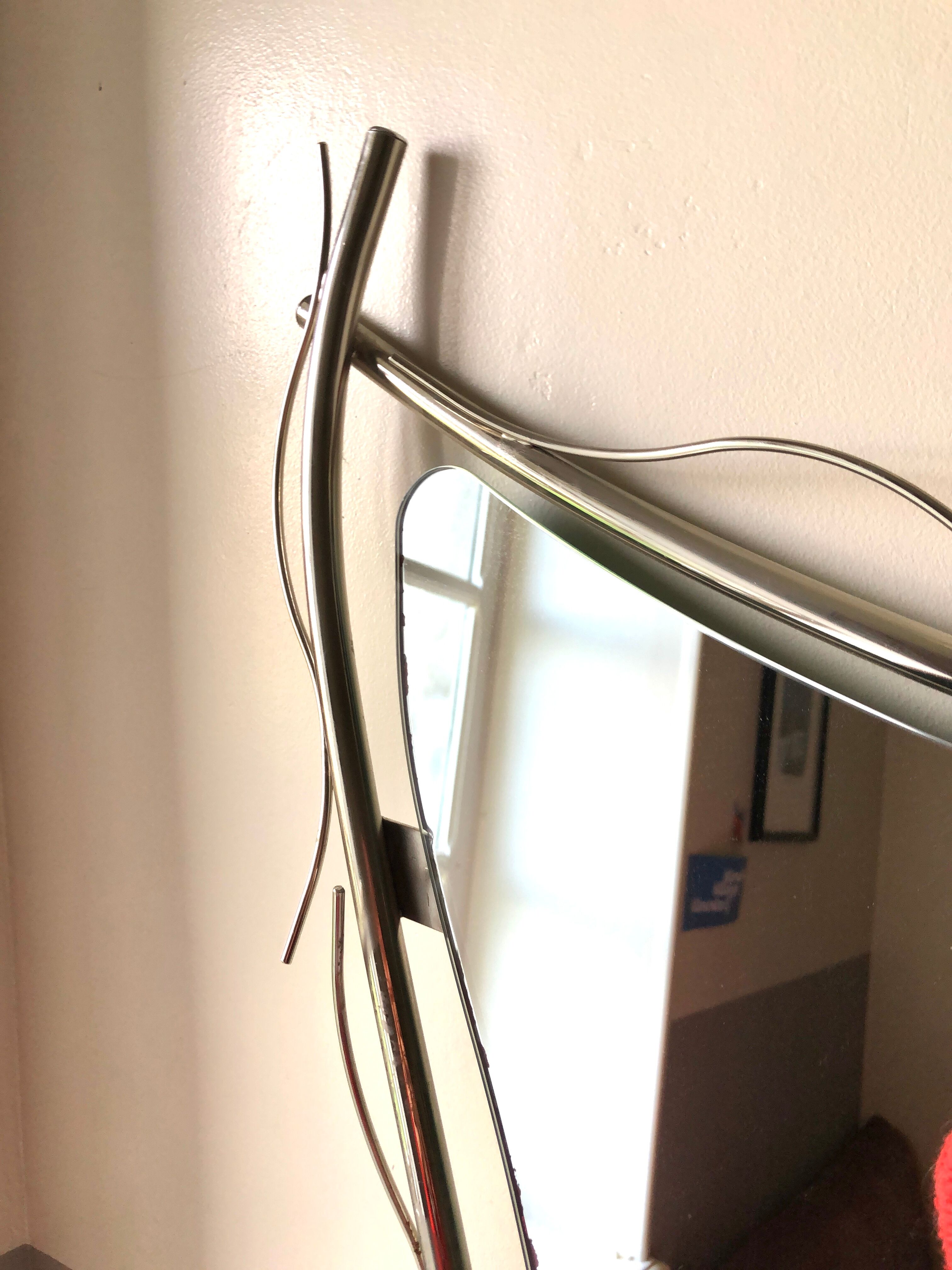 Miroir forme libre 1970 Italie, 98x66 cm