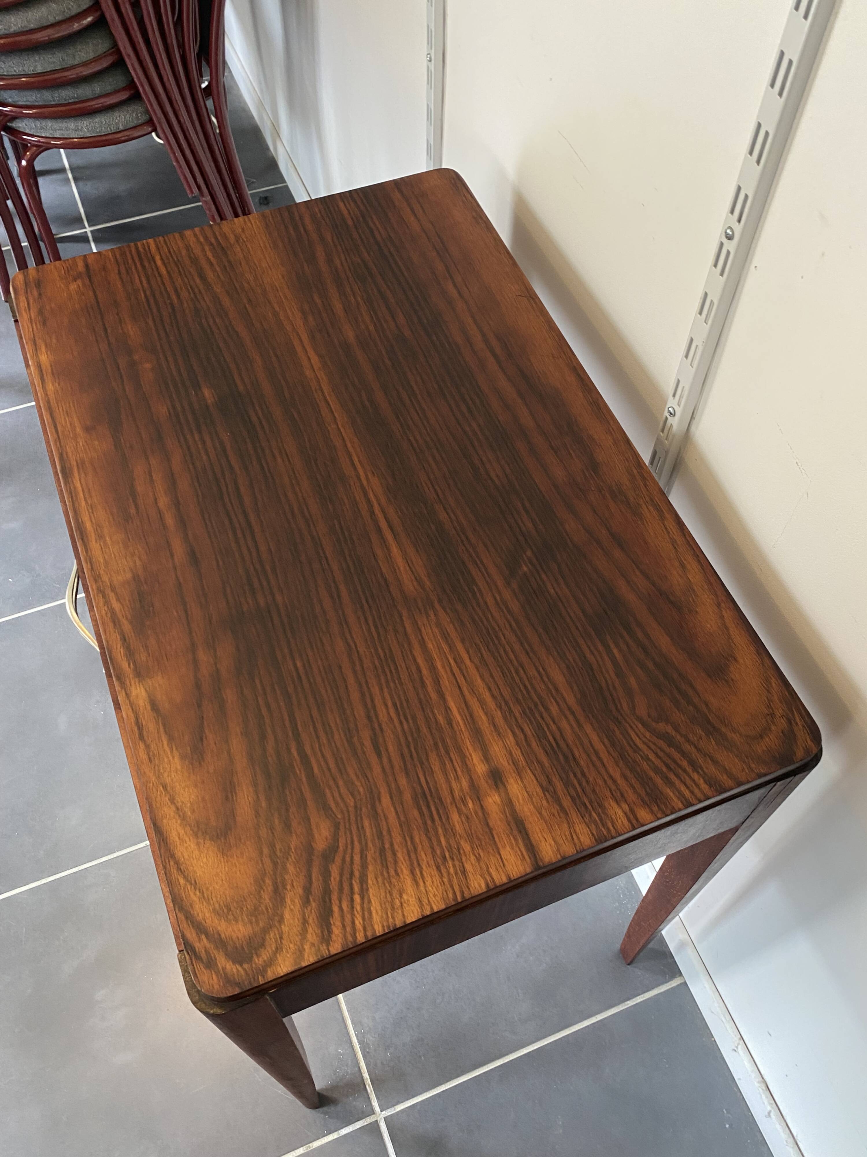 Side table, desk with 1 drawer in rosewood veneer, 1950.