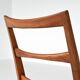 Niels Koefoed 'Lis' dining chairs in rosewood Koefoeds Denmark 1960