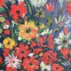 Oil canvas bouquet of flowers