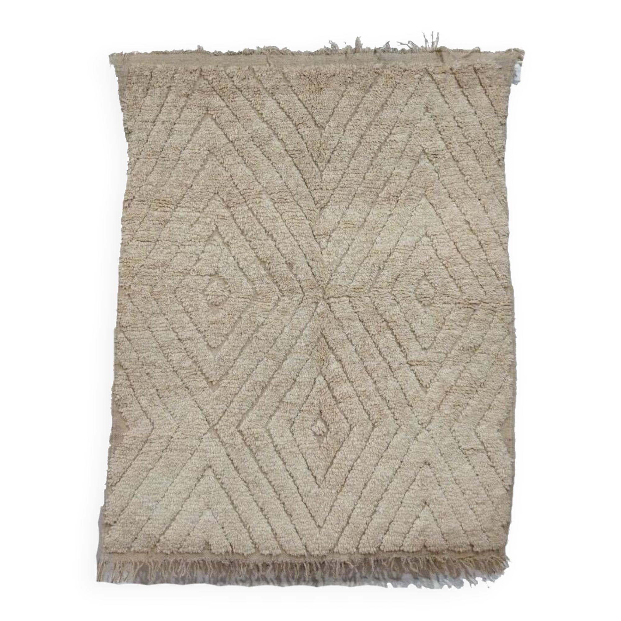 Handmade Moroccan Berber rug 155 X 124 CM