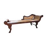 meridian wood and wicker braided colonial style