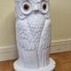 Umbrella door "Owl" in glazed ceramic, Art Deco