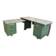 Bureau d'angle industriel