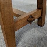 Wooden bench and marsh straw 50s/60s