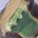 Old flower pot planter glazed terracotta cache pot