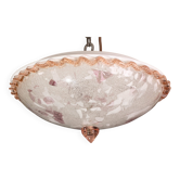 Charming Italian Multicolor and Pink Murano Glass Ceiling Fixture, Murano,