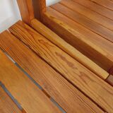 Set of 4 vintage pine chairs from the 70s