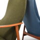 Pair of mid century Danish reclining lounge chairs in teak