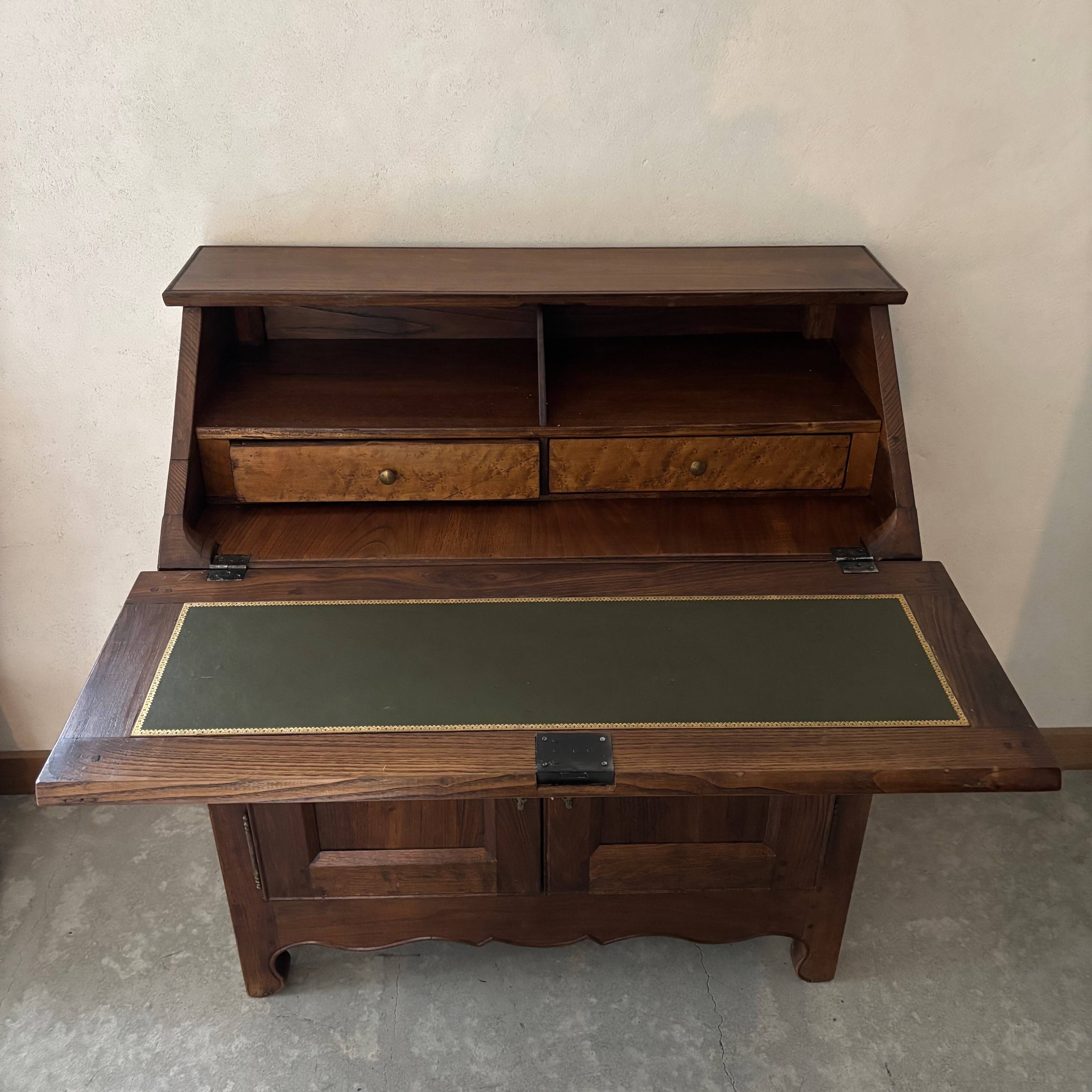 Wooden folding secretary