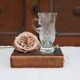 Vintage cut-glass coffee cup, hot chocolate or mulled wine
