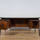 Large Mid-Century Freestanding Rosewood Desk, Denmark, 1960s