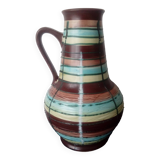 Large vintage Germany striped vase